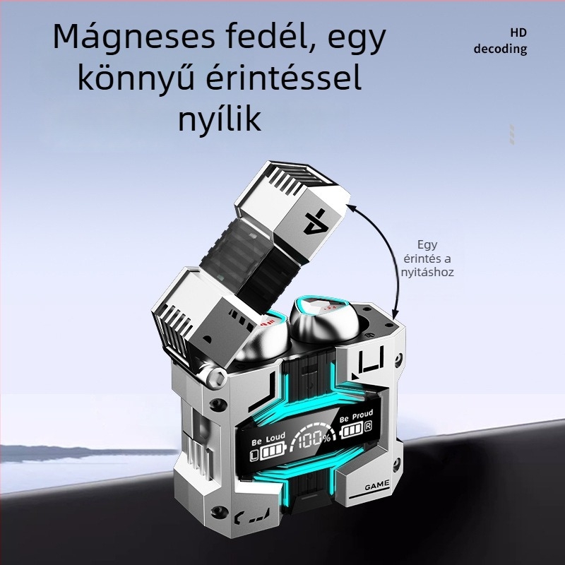 M45 Bluetooth fülhallgató nagy akkumulátorral, vezeték nélküli zajcsökkentés, TWS esport és játékokhoz, in-ear kialakítás, IPX5