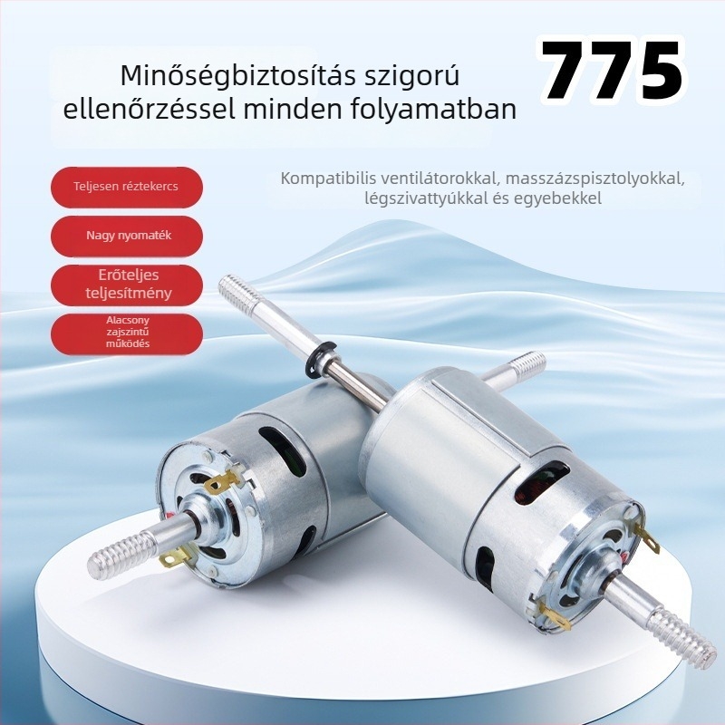 775-ös kefés DC motor fascia masszírozóhoz és kis háztartási készülékekhez
