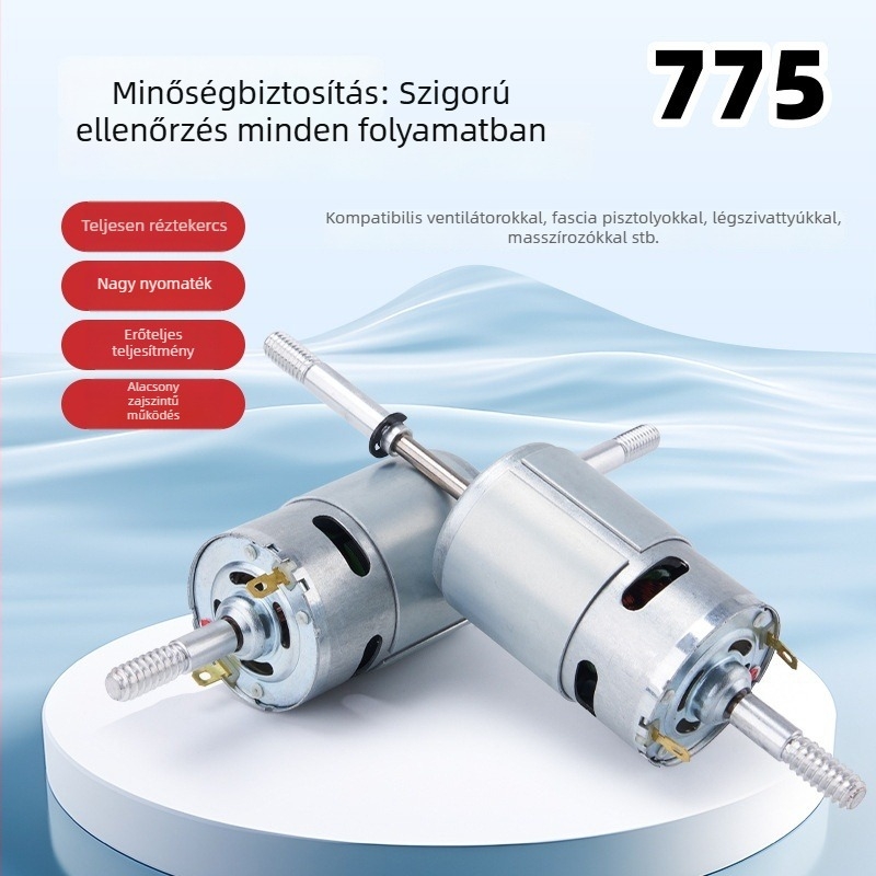 775-ös kefés DC motor fascia masszírozóhoz és kis háztartási készülékekhez
