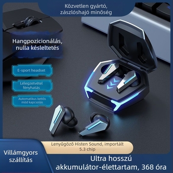 Játékhoz tervezett Bluetooth fülhallgató alacsony késleltetéssel, zajcsökkentéssel, kompakt mini dizájn, in-ear