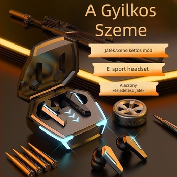 Játékhoz tervezett Bluetooth fülhallgató alacsony késleltetéssel, zajcsökkentéssel, kompakt mini dizájn, in-ear
