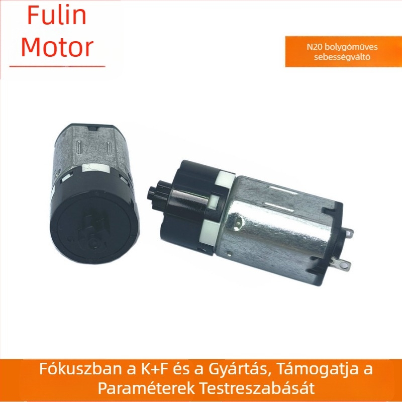 N20 bolygó-mikro motor curlingvashoz, alacsony zajszintű DC motor és ujjlenyomat-záras hajtás