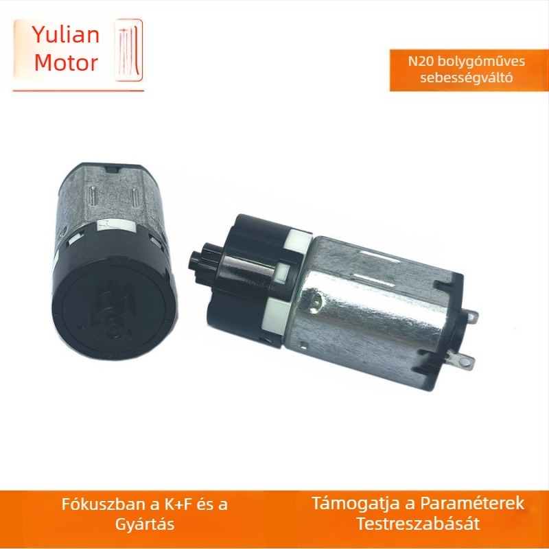N20 bolygó-mikro motor curlingvashoz, alacsony zajszintű DC motor és ujjlenyomat-záras hajtás