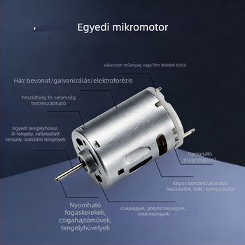 380/385 DC kefés motor vízszivattyúkhoz, rezgőmotorokhoz, autós porszívókhoz és csavarhúzókhoz való mikromotor