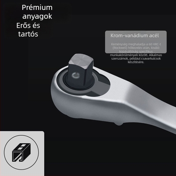 Új 2–in–1 kattintós kulcs bit-tartóval, mini kattintós kulcs és csavarhúzó, kétirányú gyorskulcs