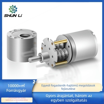 Precíziós hajtóműves mikro DC motor, 37 mm 3530, 12V, 130 RPM