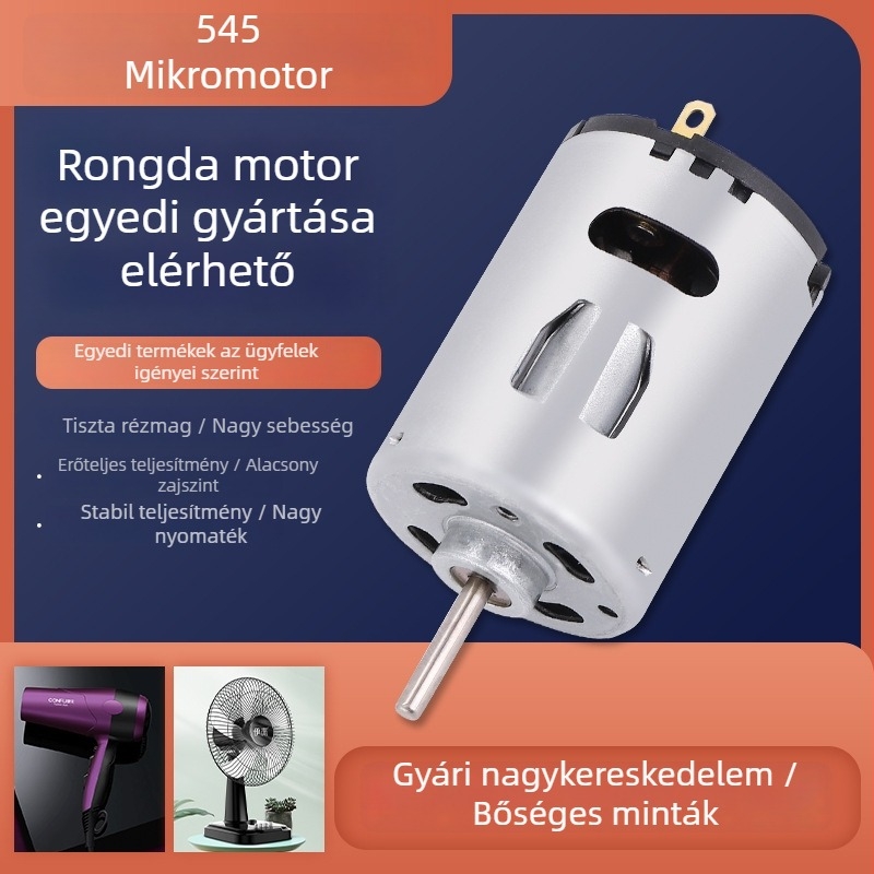 545 modell: kompakt kefés mikromotoros szerszámokhoz; alkalmas húsdaráló és automata kézfertőtlenítő adagolóhoz