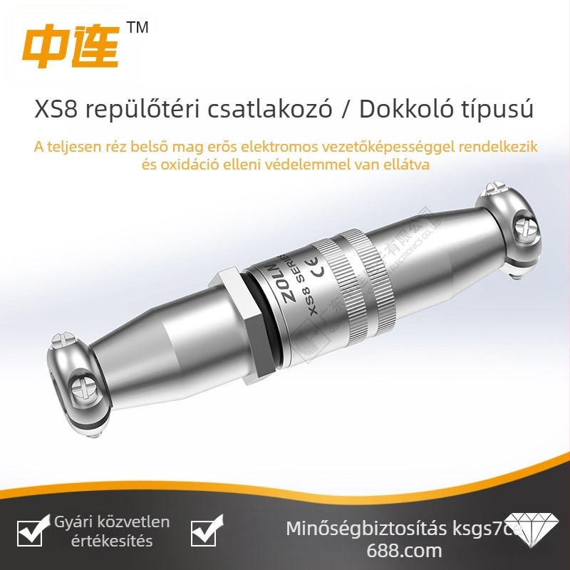 Ipari osztály XS8 repülőcsatlakozó, robbanásbiztos, lángálló és vízálló, új energia töltőoszlophoz, női és férfi