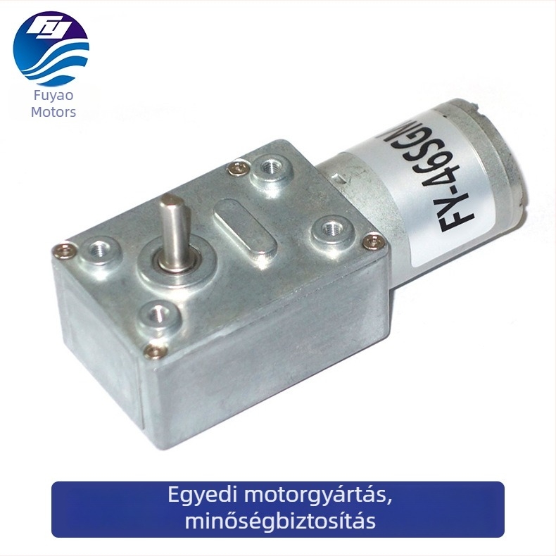 Fuyao 24V-os turbó csavarmenetes függönymotor, csendes, önzáró mechanizmus, nagy nyomatékú mikro DC motor
