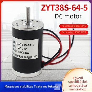 DC motor ZYT38S-64-5, acélcső motor, automata ajtó motor, autó motor
