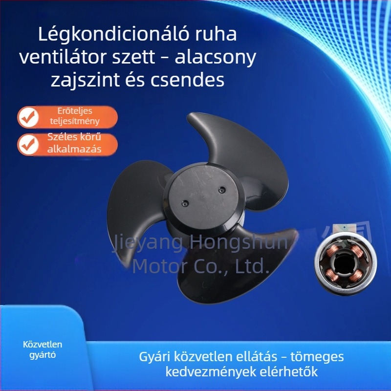 Csapágy nélküli motor klíma- és személyes hűtőventilátorokhoz – csendes működés, alacsony zajszint, alkalmas klímaberendezésekhez, kézi és nyakba akasztható ventilátorokhoz