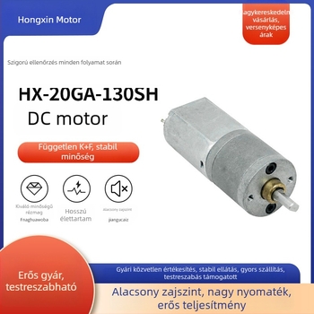 20GA-130SH fogaskerekes DC motor háztartási készülékekhez, kisméretű motor fogaskerékházzal, felnőtt termékekhez
