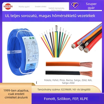 UL-listázott puha szilikon huzal, PTFE szigetelés, XLPE magas hőmérsékletű huzal energia-tároláshoz, lítium akkumulátorok és drónok számára