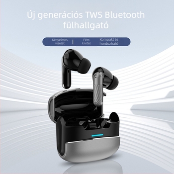 Zinkötvözetből készült, in-ear TWS vezeték nélküli Bluetooth headset — zajcsökkentés hívásoknál, sztereó hang, Bluetooth 5.4, 8+ óra üzemidő, vízálló