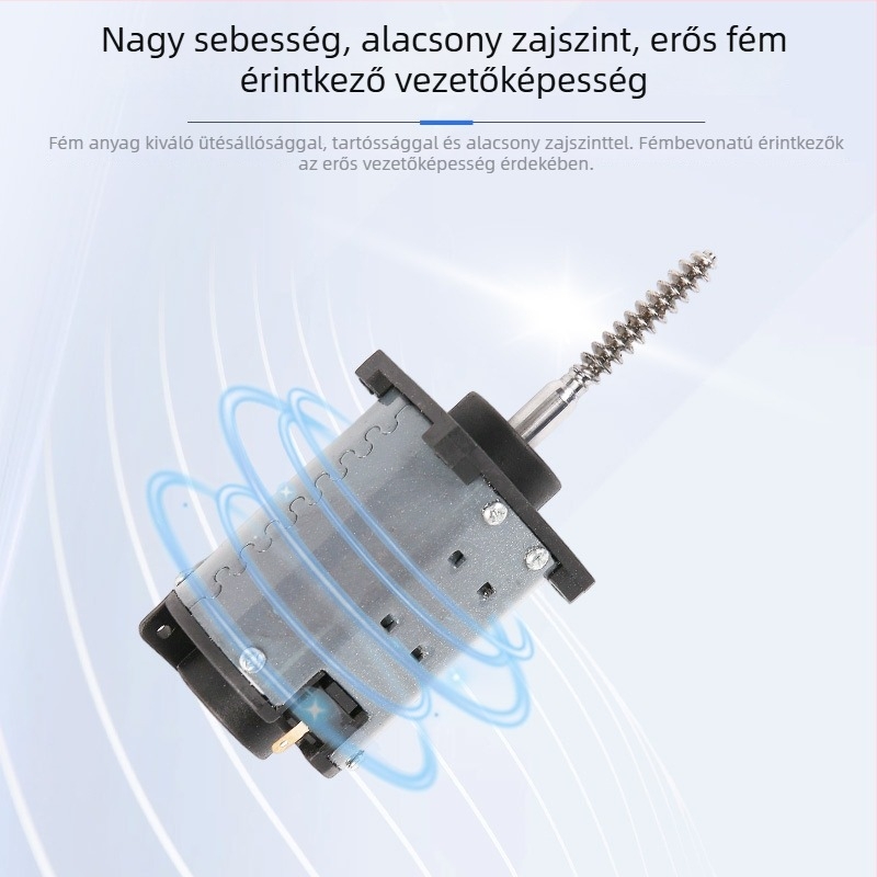 46 kefés DC motor menetes tengellyel masszázs eszközökhöz és lábfürdőkhöz