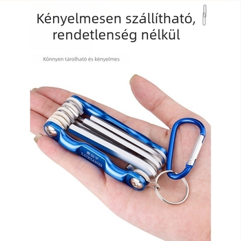 Deer Fairy Összecsukható hex kulcskészlet, többfunkciós, hordozható hex bitekkel és Torx csavarhúzóval