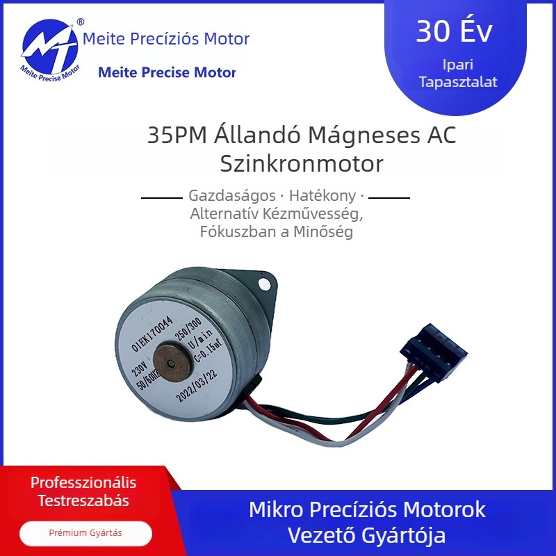 Szinhron motor és léptető motor, PM 35KTY mikróprecíziós motor, nagy nyomatékú gazdaságos modell, DC redukció Pan-Tilt rendszerhez