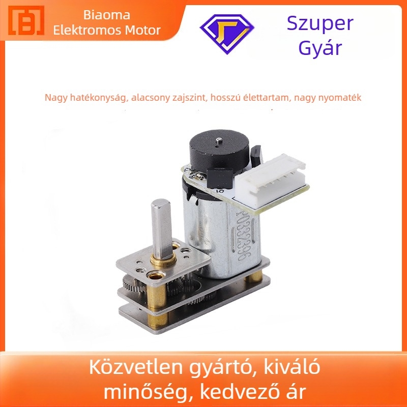 GM1024 DC kefés motor hajtóművel intelligens robotízületekhez, 3V–12V, testreszabható
