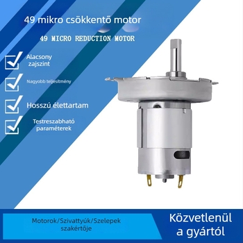 Fém fogaskerékházas mikromotor, DC motor, kompakt méretű