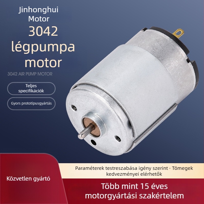 3042 mikromotor DC motor reduktorral és légpumpával – porszívóhoz és takarító robothoz