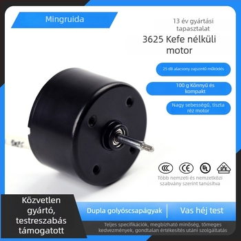 3625 Brushless DC motor ipari berendezésekhez, háztartási gépekhez és nyomtatókhoz — belső rotoros mikro motor
