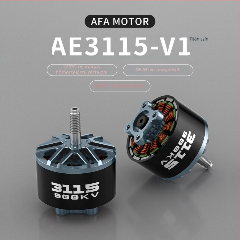 AE3115-V1 900Kv szénkefe-mentes motor Afamotor, 6S, FPV verseny drónhoz 8-10 hüvelyk