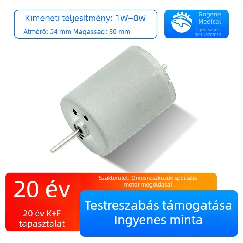 Forgó boros állványhoz készült brushless DC motor reduktorral, PWM-vezérléssel, kis méretű motor