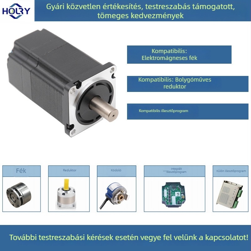 HOLRY 60 DC brushless motor, gyors, 24V–48V, nagy nyomatékú, nagy teljesítményű robotok takarításához