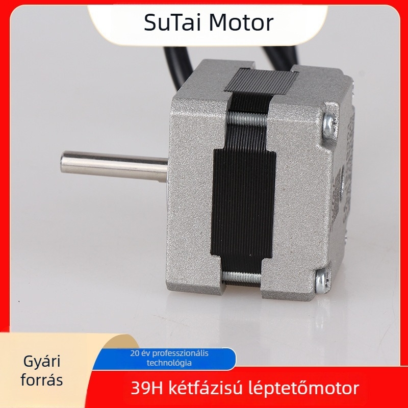 39 léptető motor, 1,8° lépés, kétfázisú, nagy nyomatékú, nagy teljesítményű, 44 cm magas