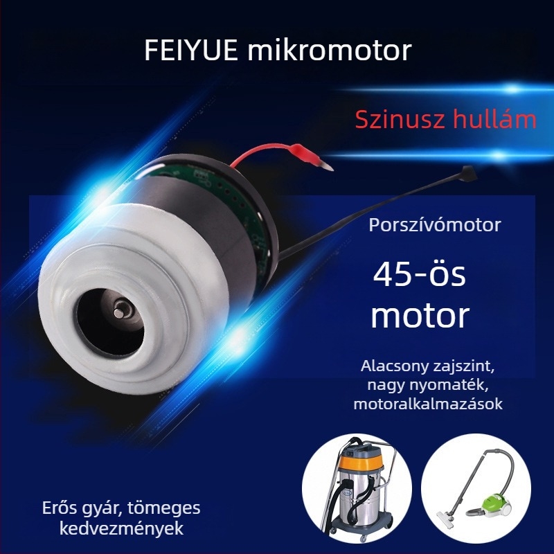 Szénkefe nélküli DC motor, mikro motor masszírozókhoz; alkalmas szemmasszírozókhoz, elektromos szemöldökvágóhoz és kézi ventilátorhoz