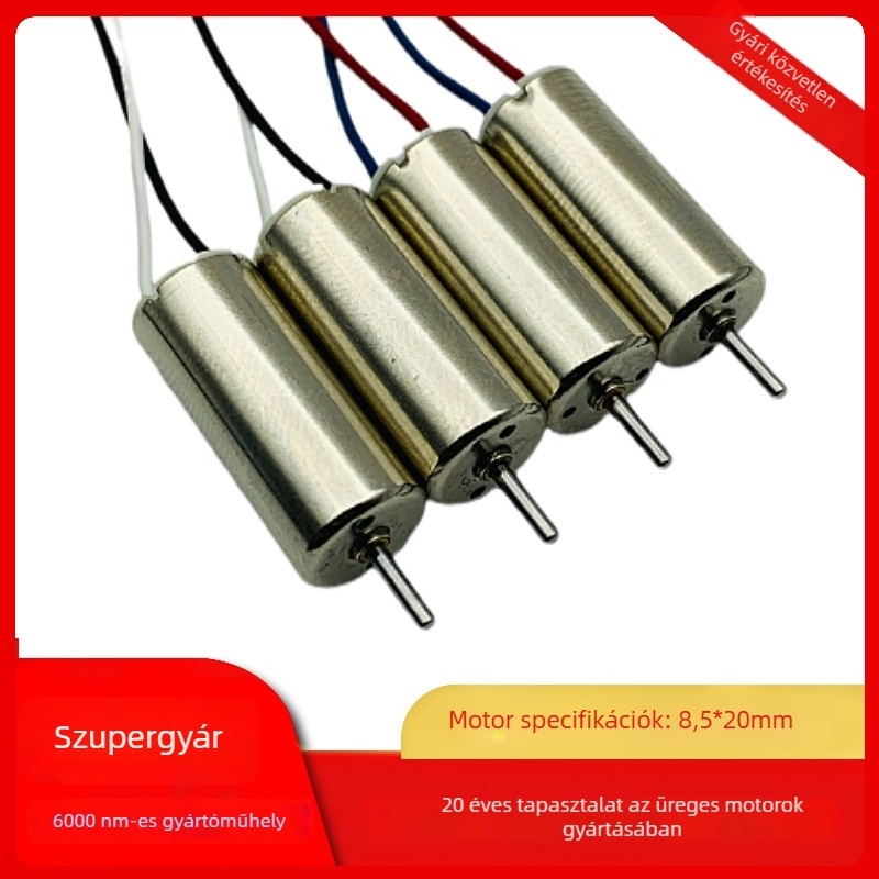 8520 modellrepülő motor, UAV motor, 3,7V, 50 000 RPM, hollow-cup drive motor