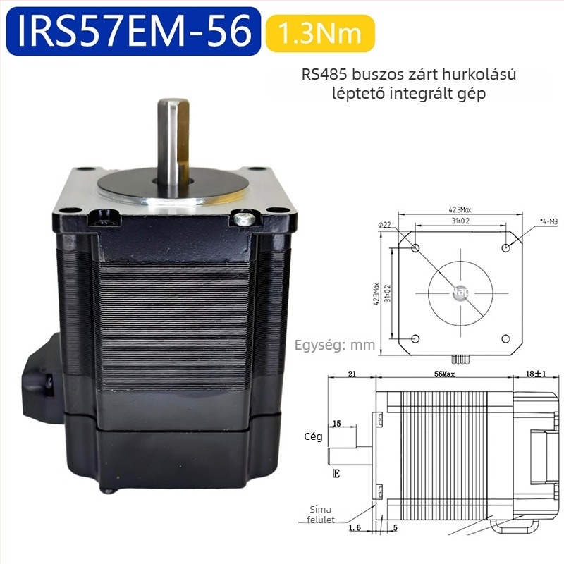 57 integrált zárt hurkú léptető servo motor, 1,5 Nm, nagy sebességű, alacsony zajszintű, gravírozógépekhez és 3D nyomtatókhoz