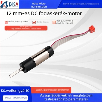 12 mm DC bolygóműves motor kozmetikai eszközökhöz, mikromotor tisztítóeszközökhöz és Water Glow Needle rendszerekhez, vezeték nélküli töltés kompatibilis