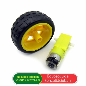 DC kefés motor kerékkel, mikromotor, 70 g