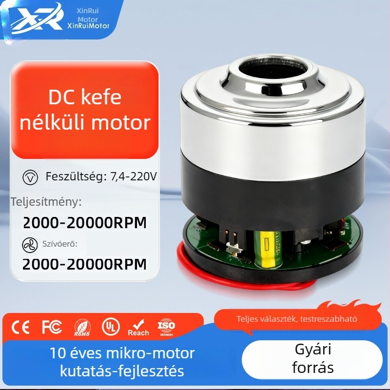 Kefe nélküli DC motor kézi porszívóhoz – nagy teljesítmény, erős szívás, 45 mikro DC motor XR-4560