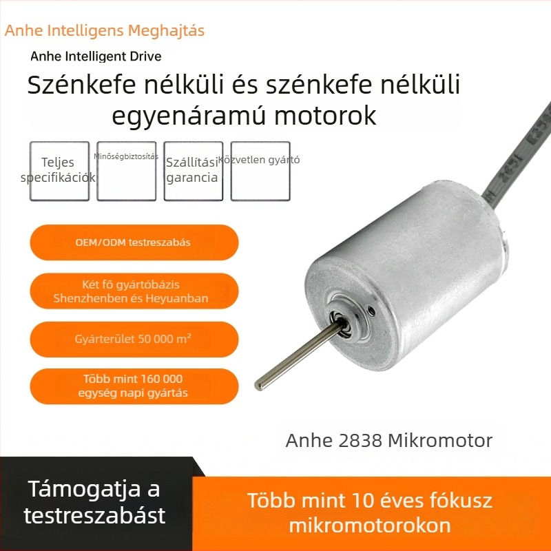 2838 Brushless DC mikromotor beépített meghajtóval és encoderrel