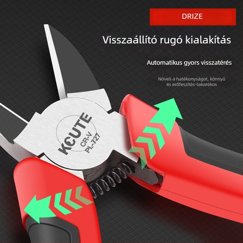 Diagonális vágófogó aranyhoz és aranyrúdhoz, nagy szilárdságú, kis méretű ékszervágó szerszám