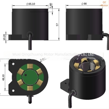 66BLDC 70W DC brushless motor inkjet nyomtatóhoz, mikrodózáló pumpa és kompakt vízpumpa