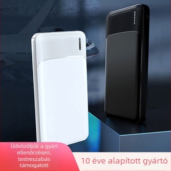 A01 Két USB-portos powerbank, 10000 mAh, gyors töltés, kompakt és hordozható