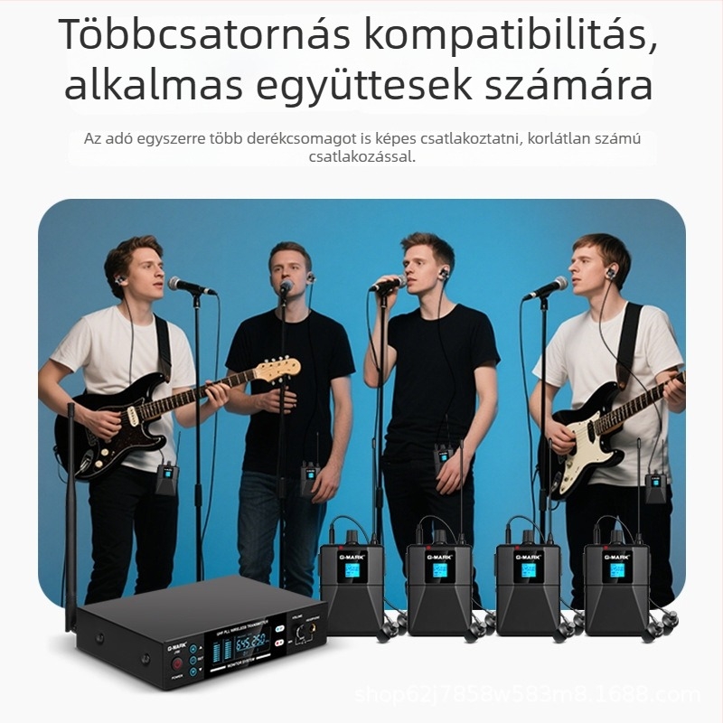 SHIDUN J-100 In-Ear monitorozó rendszer színpadi előadásokhoz, vezetékes fülmonitorok énekesek és zenekarok számára