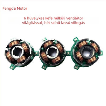 Mini kézi ventilátor motor, brushless DC mikromotor, nagy sebességű