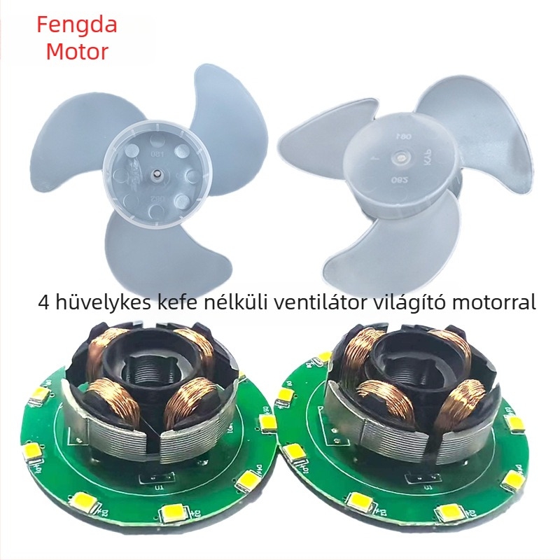 Mini kézi ventilátor motor, brushless DC mikromotor, nagy sebességű