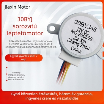 30BYJ46 léptetőmotor biztonsági kamerához, mikro motor redukcióval