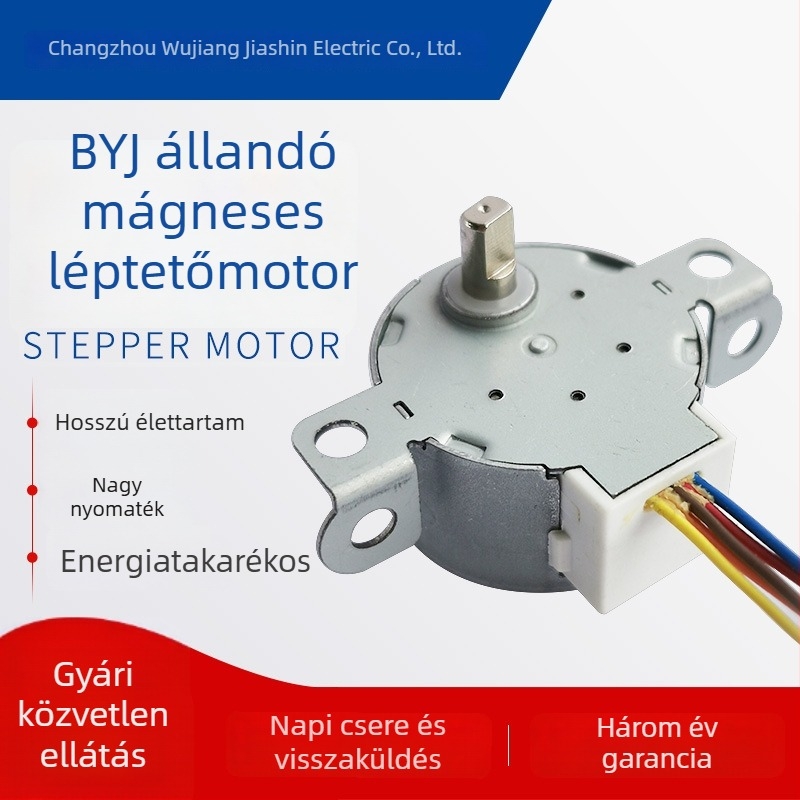 30BYJ46 léptetőmotor biztonsági kamerához, mikro motor redukcióval