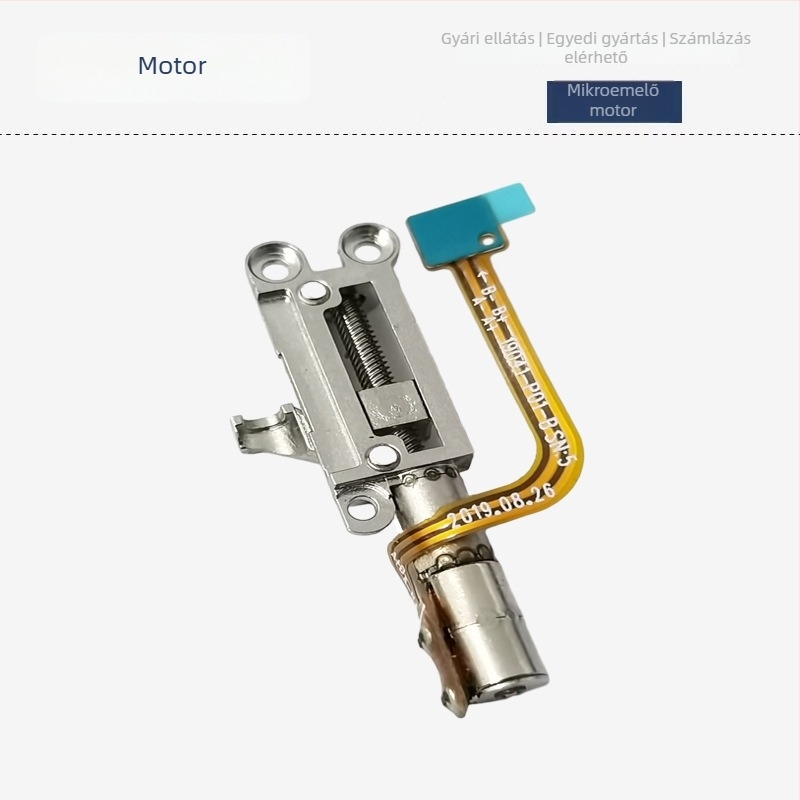 4 mm-es mikro léptető motor bolygóreduktorral, acél csavarszár és teleszkópos motor robotokhoz és mobiltelefon kamerához