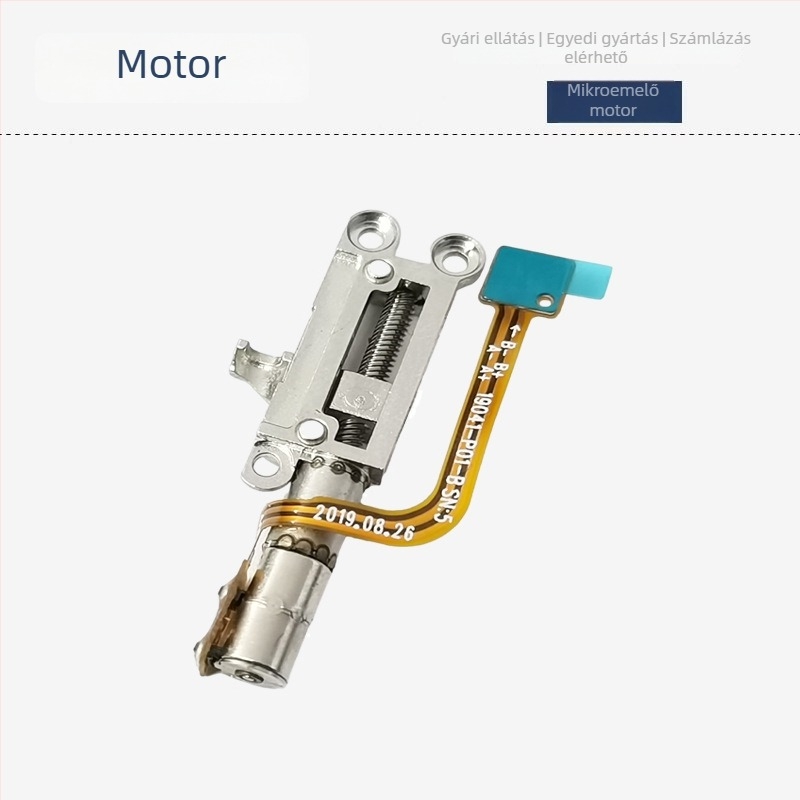 4 mm-es mikro léptető motor bolygóreduktorral, acél csavarszár és teleszkópos motor robotokhoz és mobiltelefon kamerához