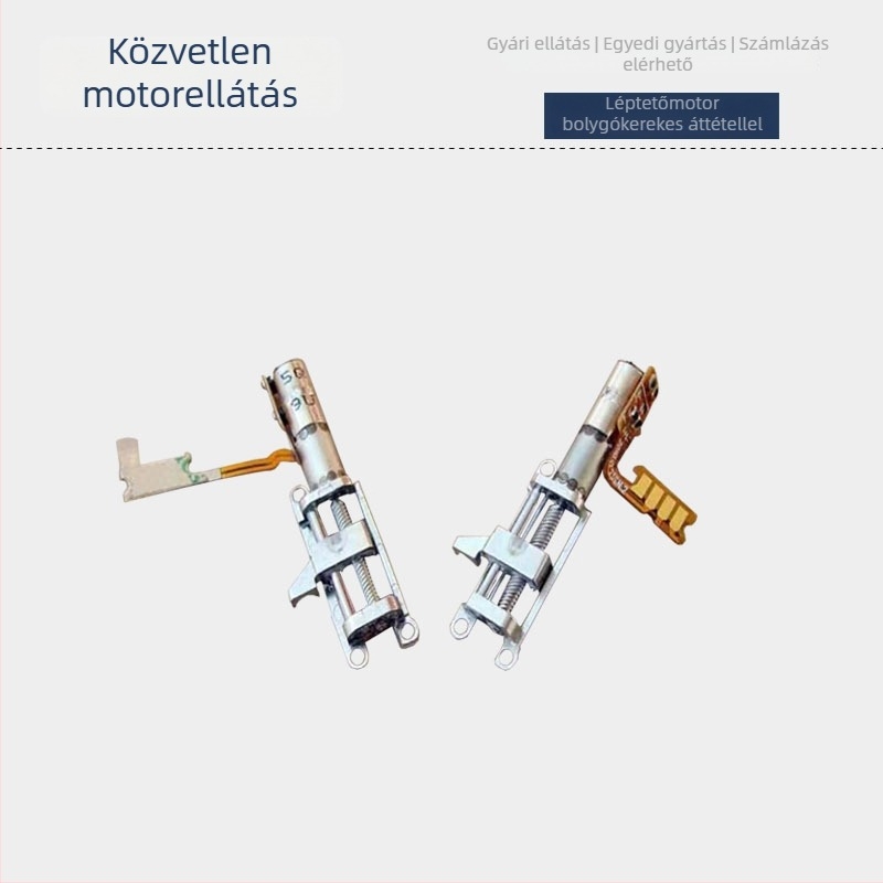 4 mm-es mikro léptető motor bolygóreduktorral, acél csavarszár és teleszkópos motor robotokhoz és mobiltelefon kamerához