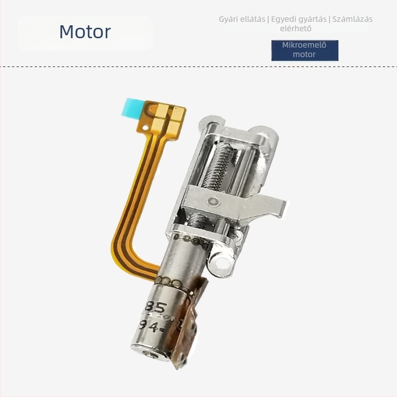 4 mm-es mikro léptető motor bolygóreduktorral, acél csavarszár és teleszkópos motor robotokhoz és mobiltelefon kamerához
