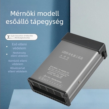 Esőálló LED-tápegység világító betűkhöz és reklámtáblához, 12V–24V, 400W–600W