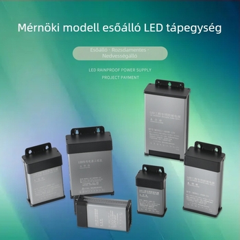 Esőálló LED-tápegység világító betűkhöz és reklámtáblához, 12V–24V, 400W–600W